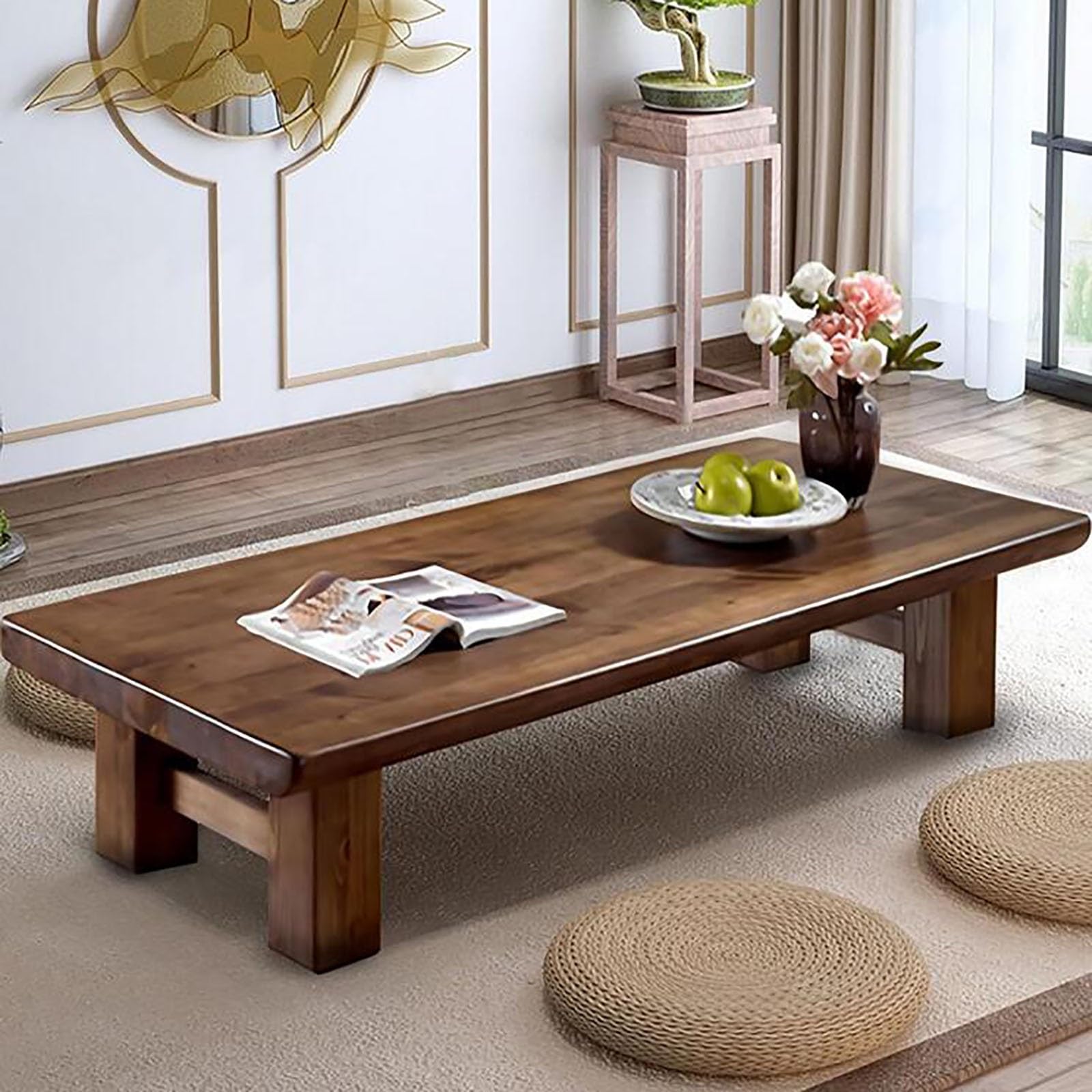 Japanese-Style Coffee Table for Living Room Sofa Side, Study